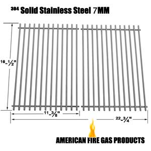 Replacement Stainless Steel Cooking Grid for Ellipse 2000LP, 2000NG, 2001LP, 2001NG, 22103, 2104, 2105, 2107, 2108, 2100, 2101, 2102, 2103, Kenmore 2104, 2105, 2107, 2108, 141.15227, 141.152271, 141.15337 Gas Grill Models, Set of 2